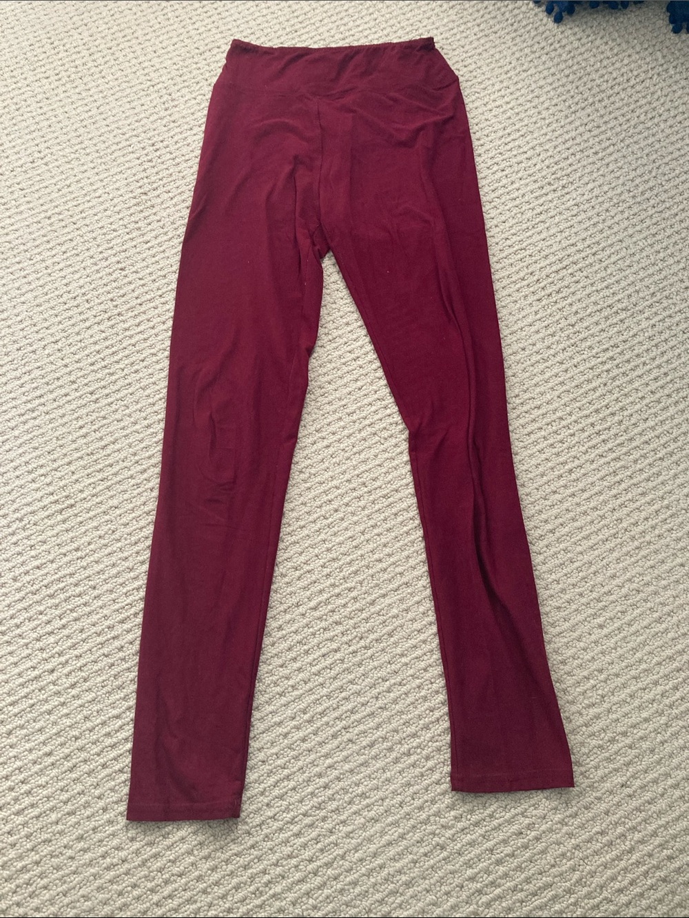 Women Wine Red Leggings